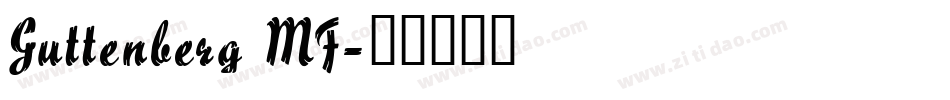 Guttenberg MF字体转换
